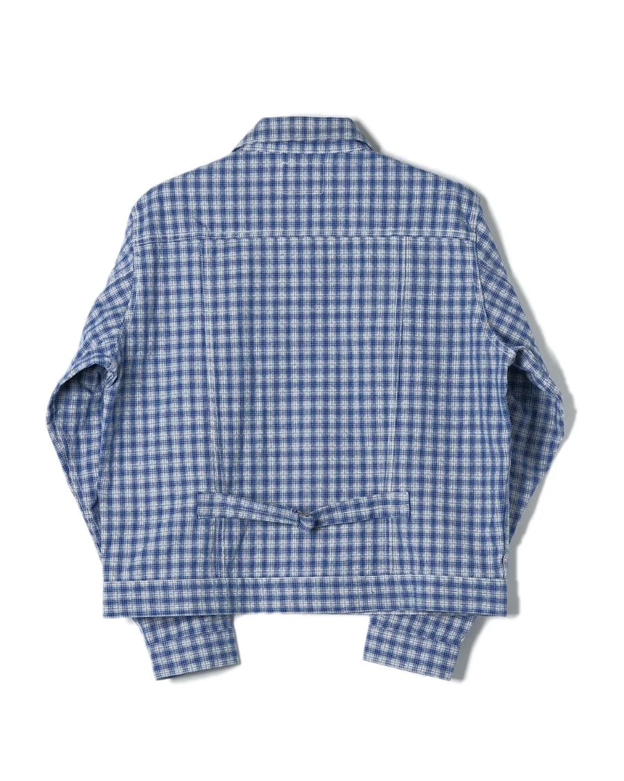 Plaided trucker jacket - 'gold seeker' - Image 8
