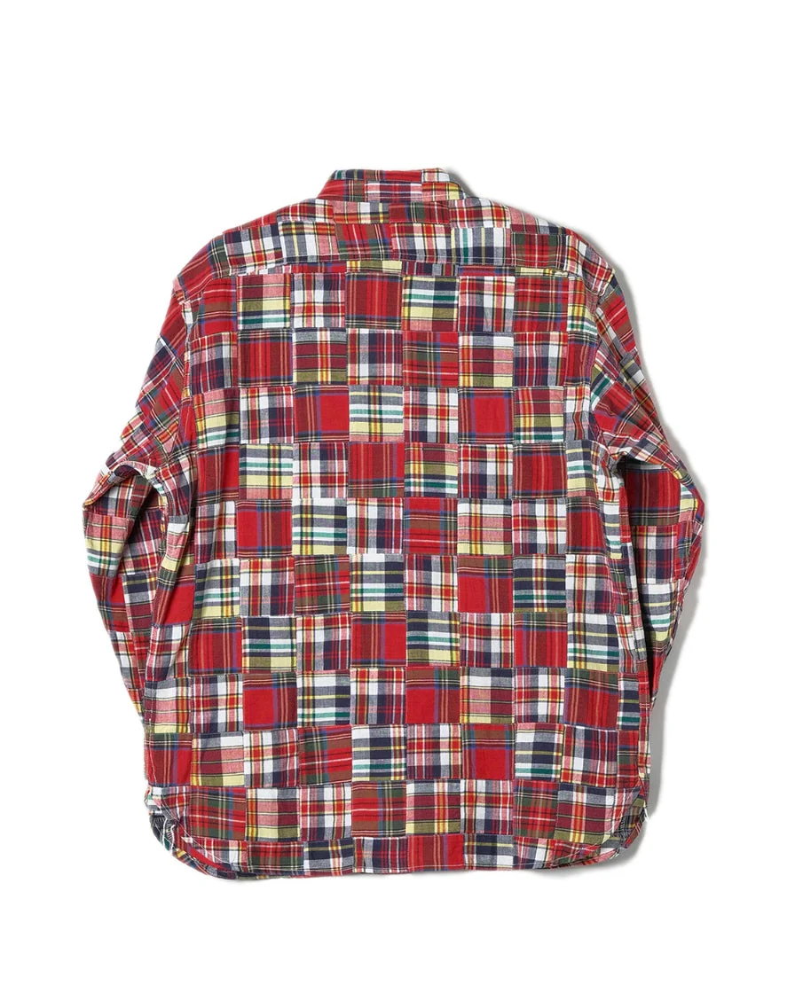 60s preppy patchwork plaid shirt - Image 10