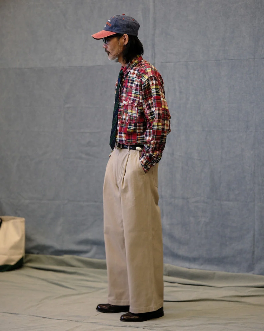 60s preppy patchwork plaid shirt - Image 6