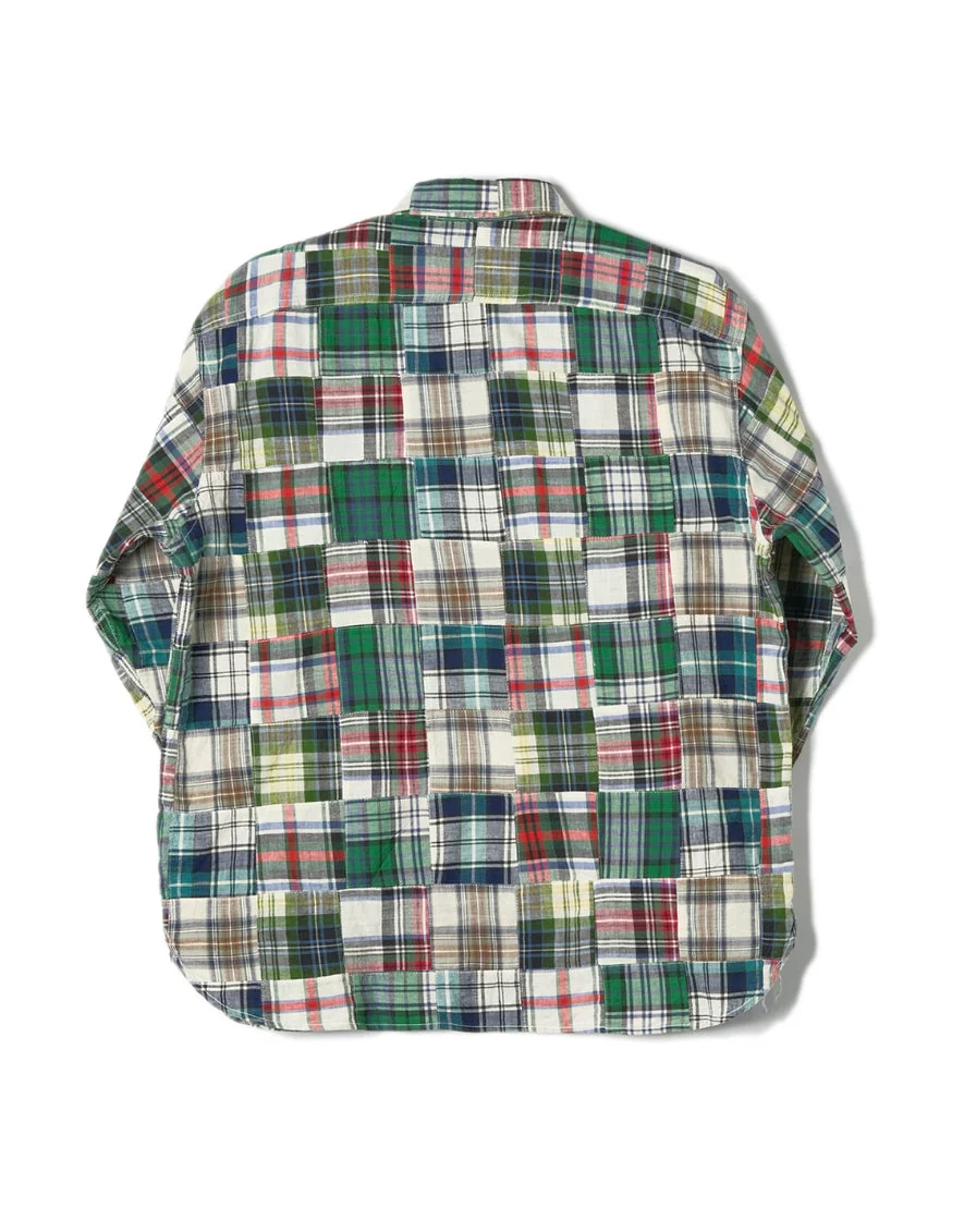 60s preppy patchwork plaid shirt - Image 7