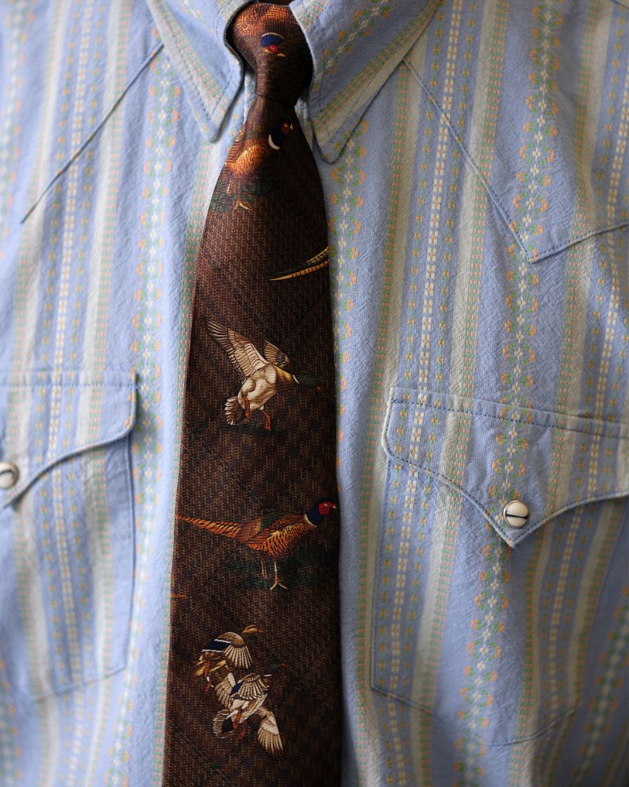 60s Silk Ties Game Birds Prints - Image 4