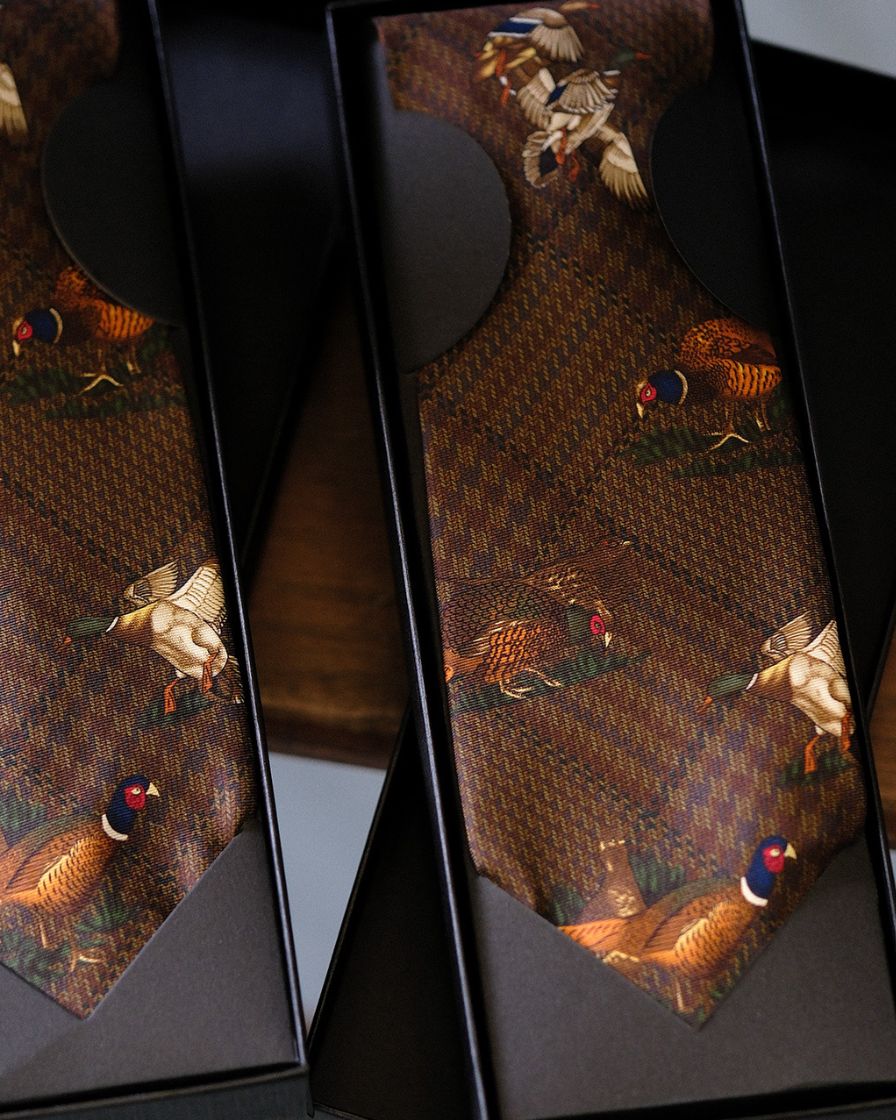 60s Silk Ties Game Birds Prints - Image 6