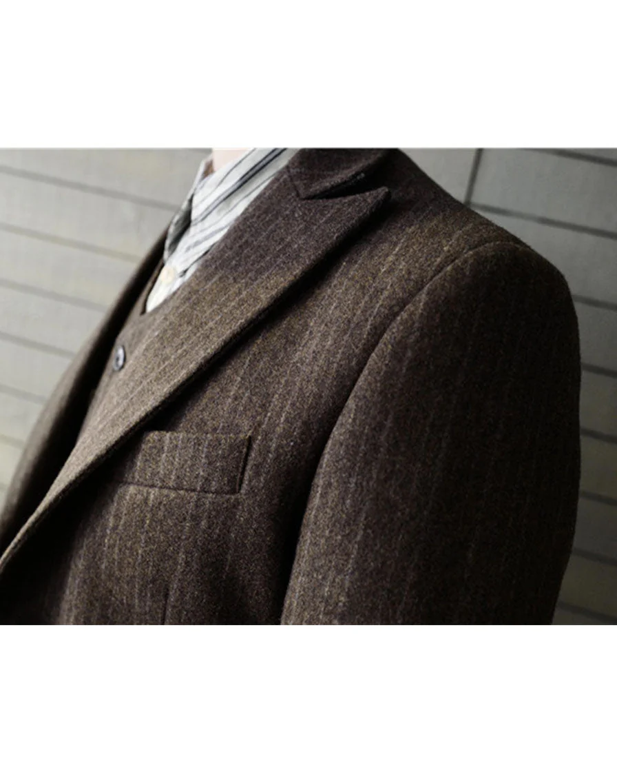Ambassador three-pieces-suits Top-Brown - Image 4