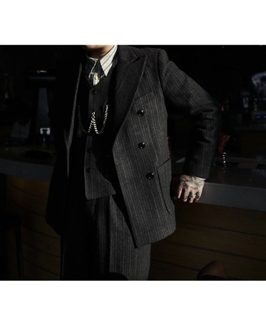 Ambassador three-pieces-suits Top-Grey - Image 3