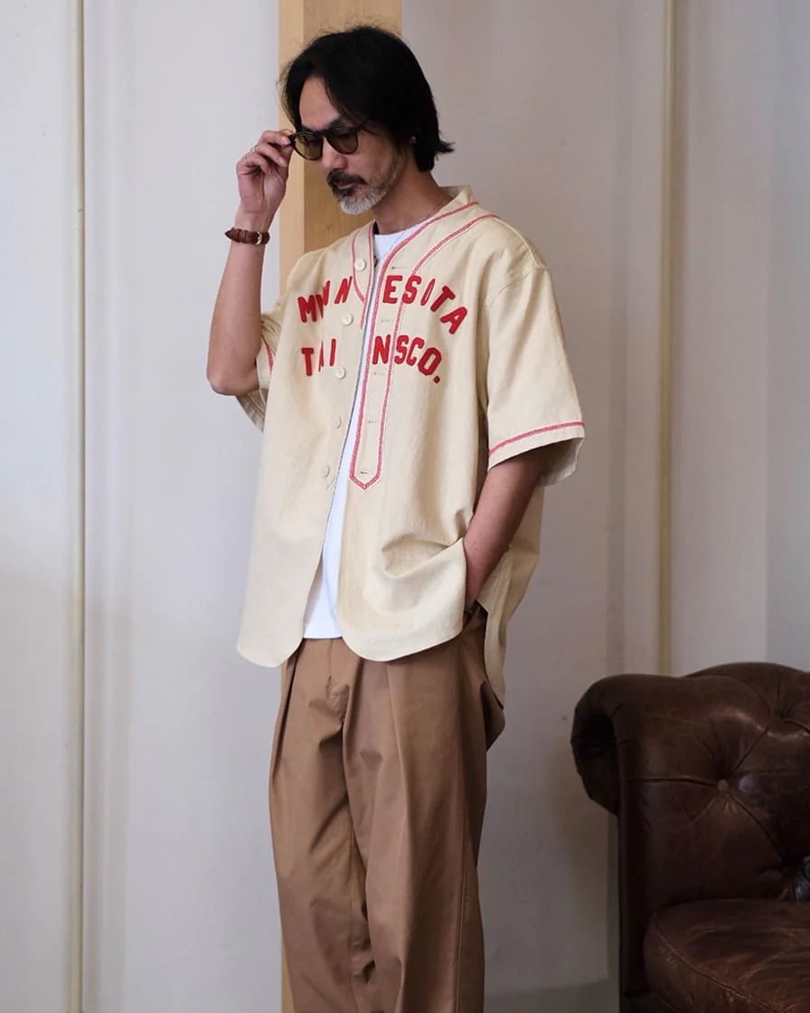 Cream Basedball Jersey - Image 4