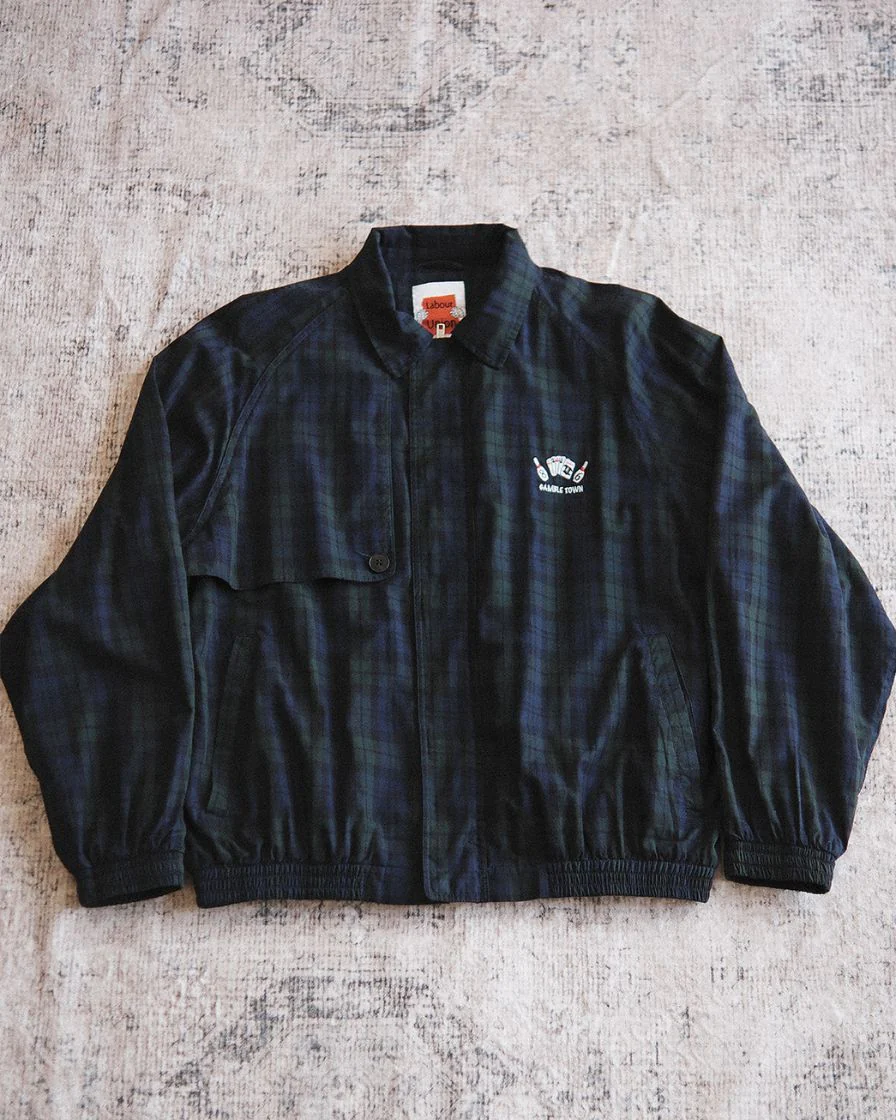 Black Watch Tartan Harrington Jacket - Image 6