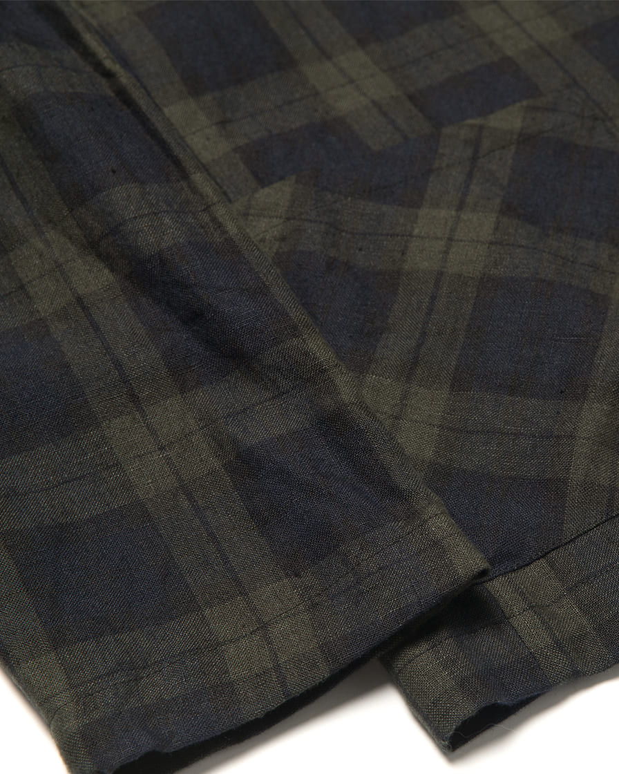 Black Watch Tarten Linen Blazer - Image 5