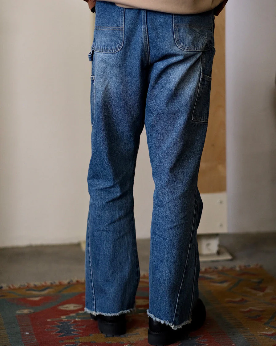 Boot-Cut Patched Jeans - Image 3