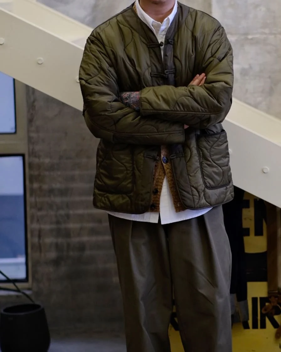 Braid Button Parka Liner Jacket - Image 3