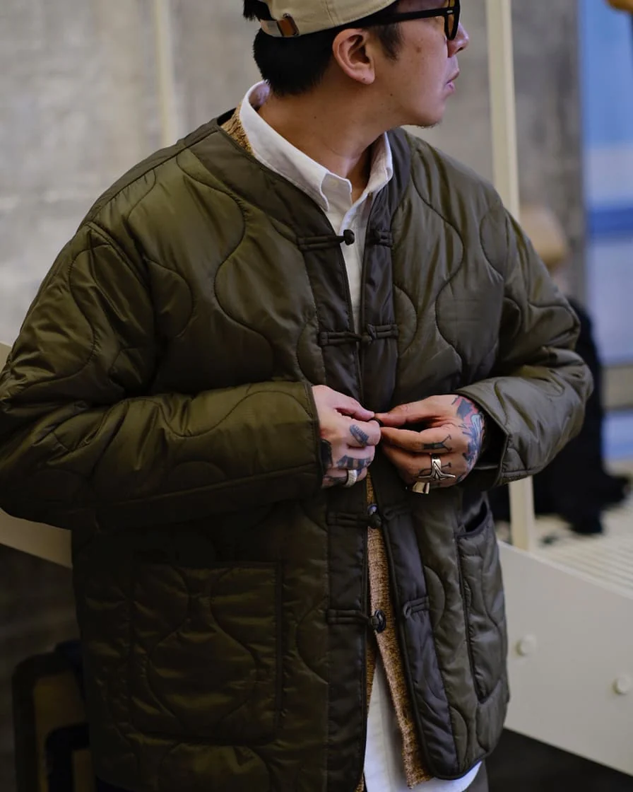 Braid Button Parka Liner Jacket - Image 4