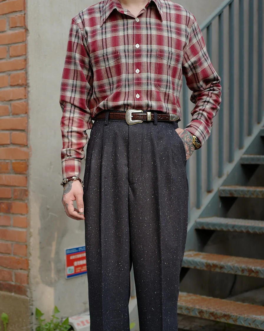 Burgundy Plaid Shirt - Image 2
