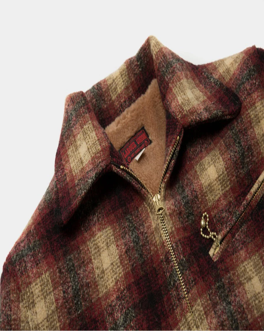 Burgundy Plaid Sports Jacket - Image 7