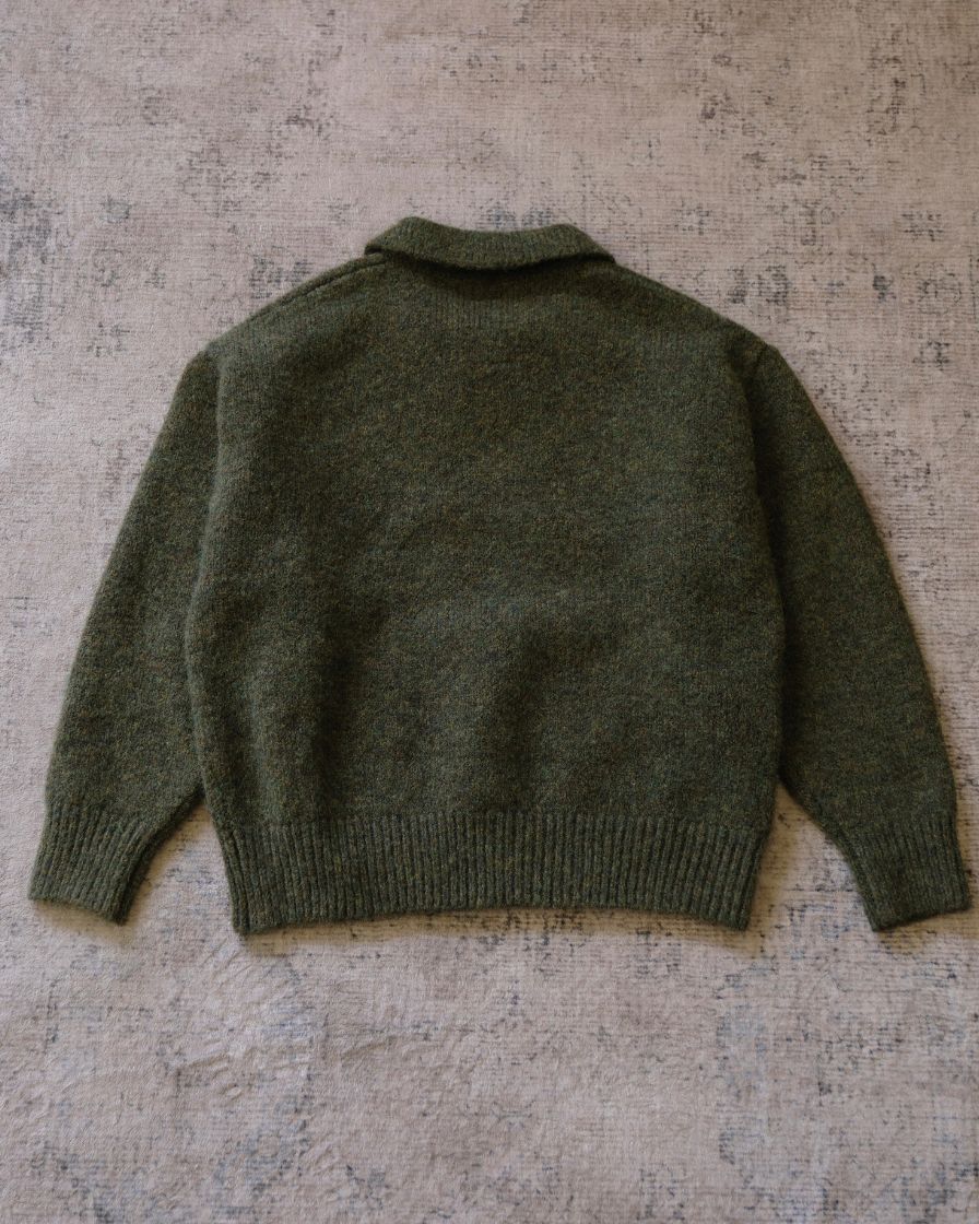 Polo Jumper Buttonless Collar Felted Wool-blend - Image 12