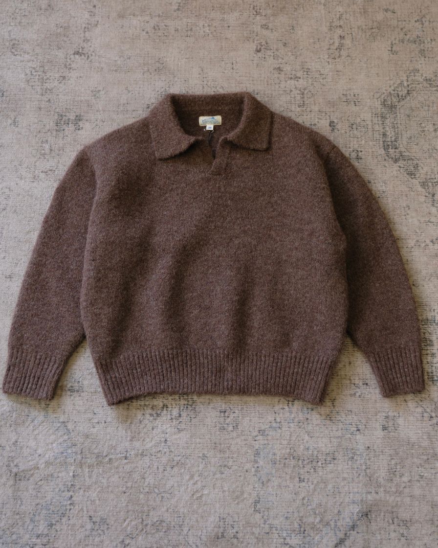 Polo Jumper Buttonless Collar Felted Wool-blend - Image 17