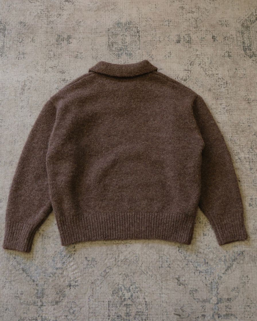Polo Jumper Buttonless Collar Felted Wool-blend - Image 18