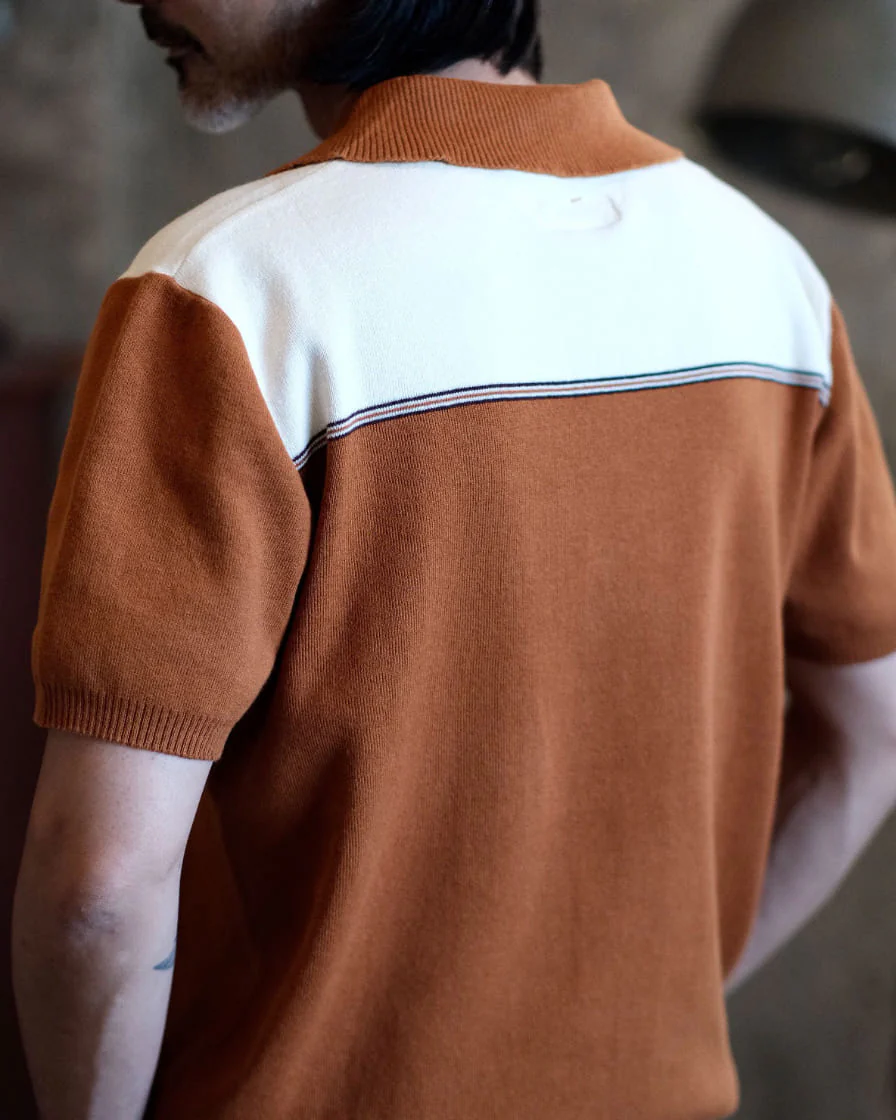 Buttonless Two-tone Polo - Image 3