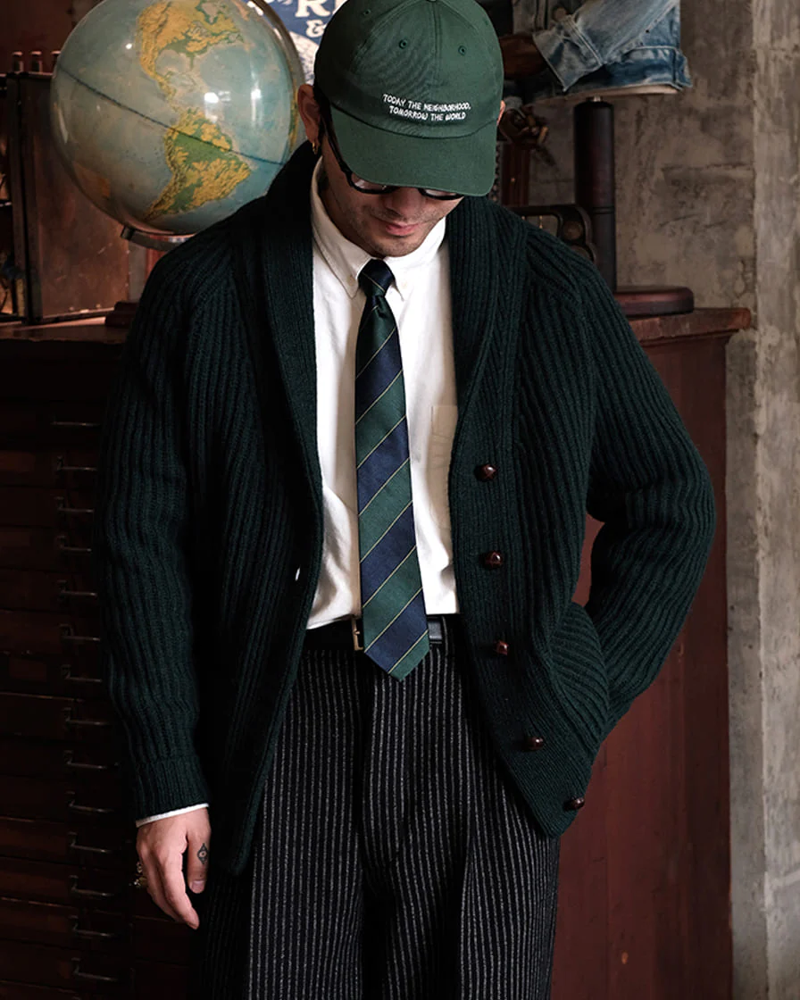 Shetland Wool Cable Knit Cardigan - Image 14