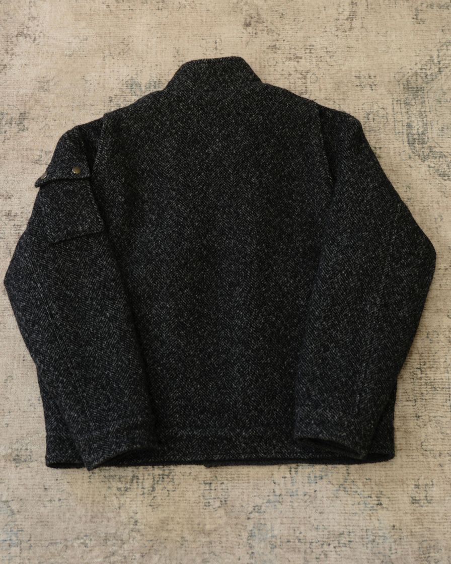 Chevron Wool Bomber Jacket - Image 9