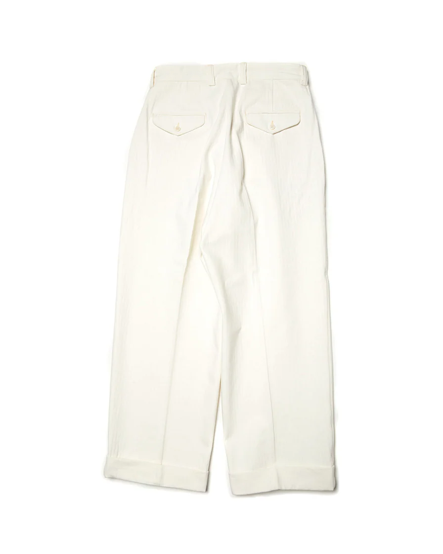Commander Chevron Pattern Pleated Trouser - Image 5