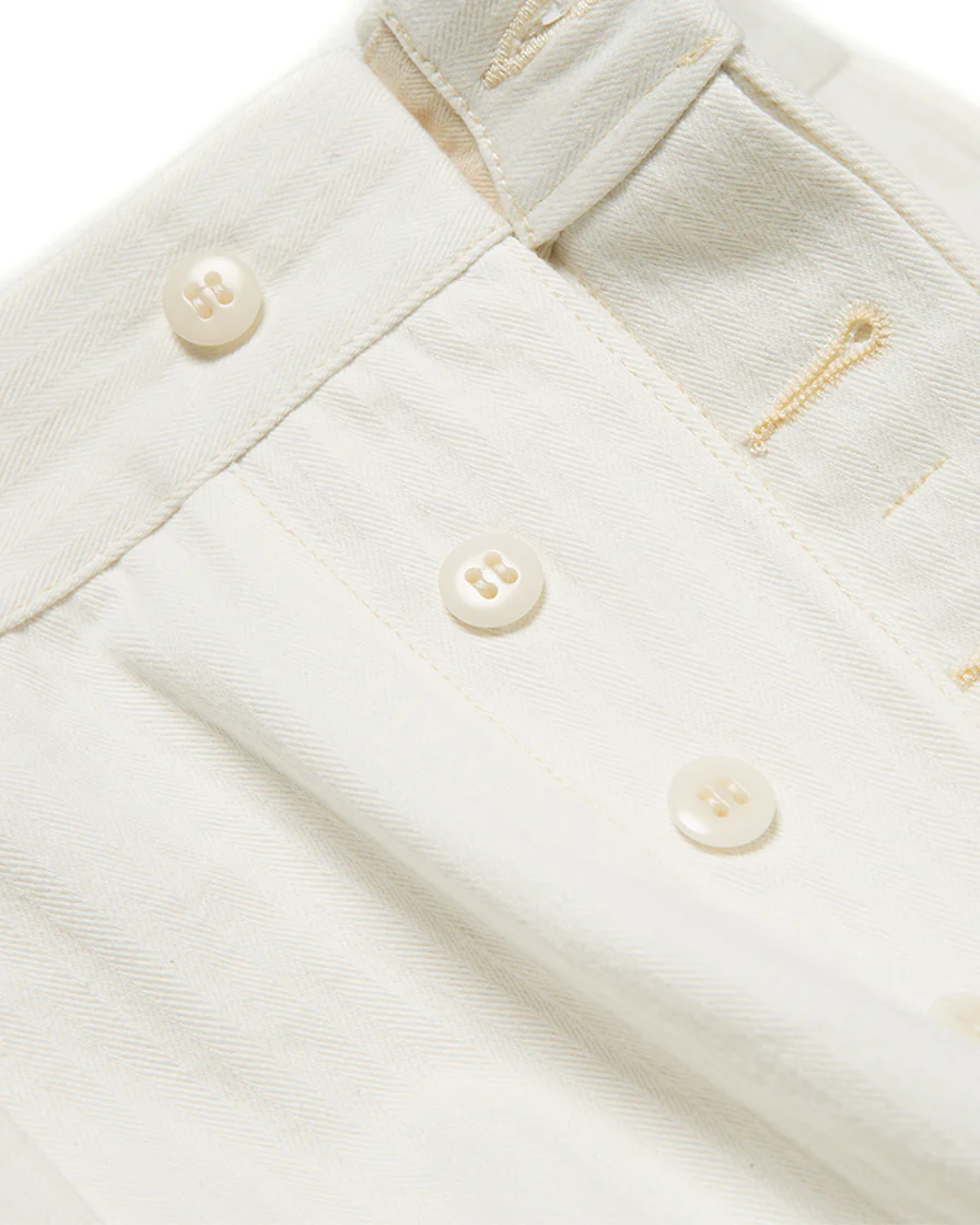 Commander Chevron Pattern Pleated Trouser - Image 6