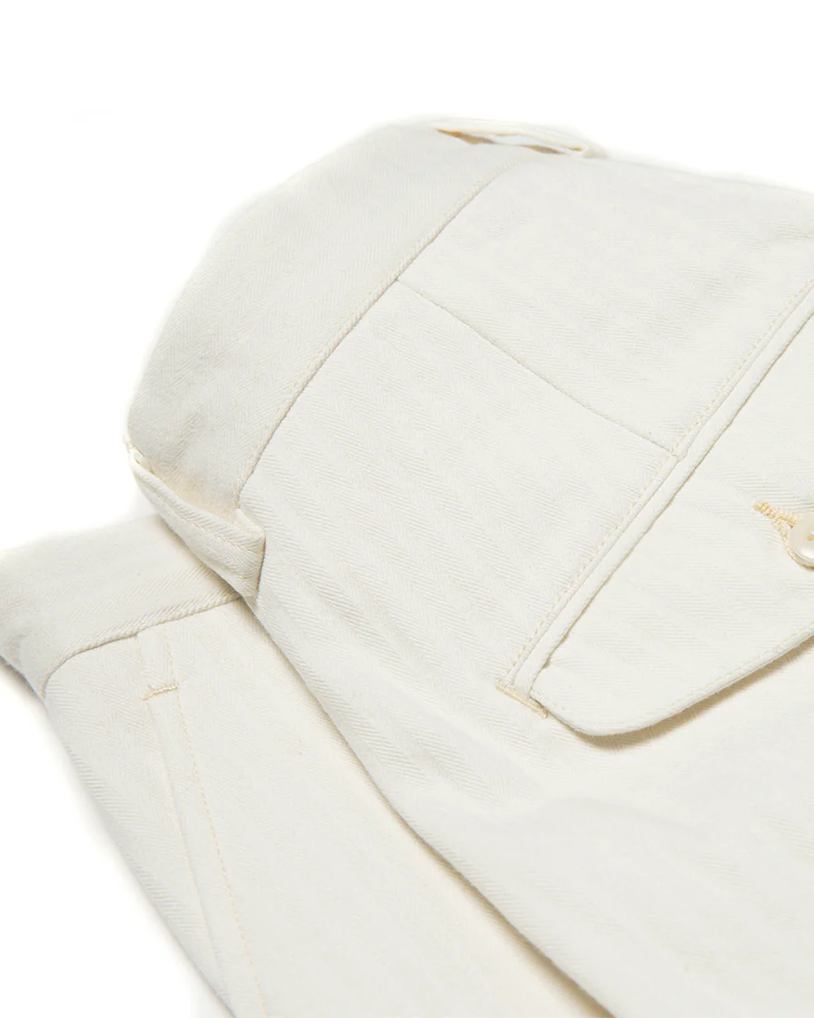 Commander Chevron Pattern Pleated Trouser - Image 7