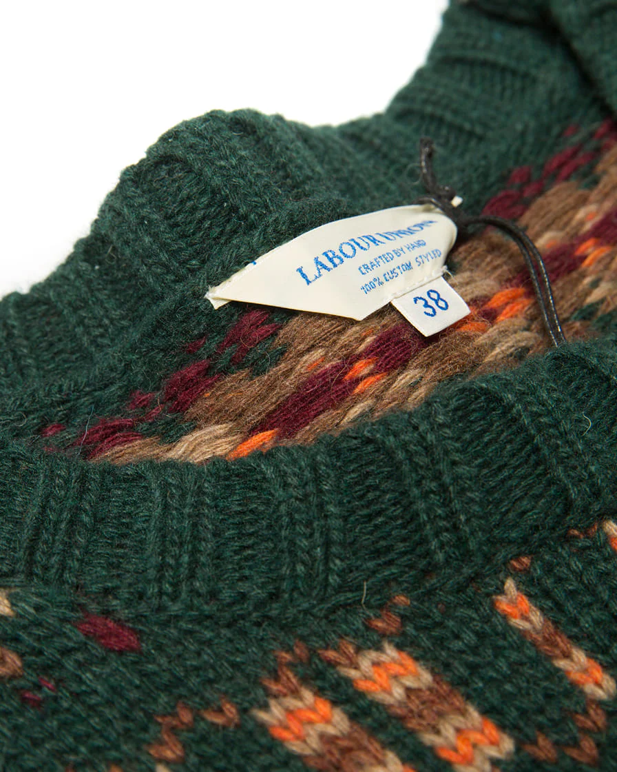 Fair Isle Jumper Green - Image 5
