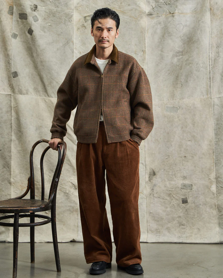 Cord Loose Straight Trousers - Image 3