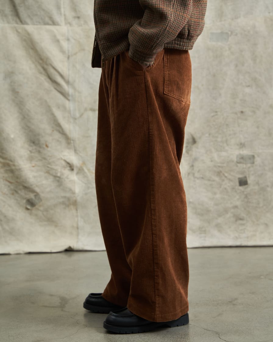 Cord Loose Straight Trousers - Image 4