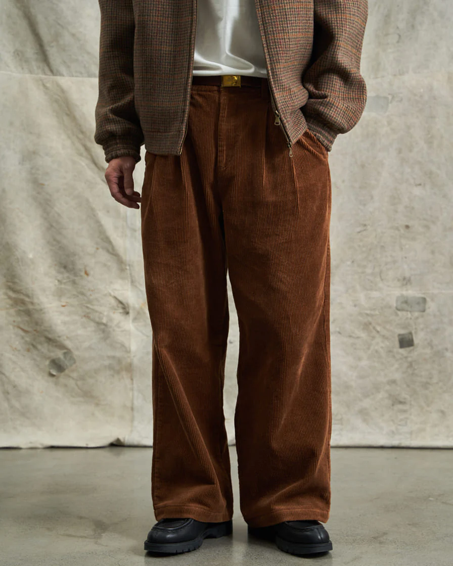 Cord Loose Straight Trousers - Image 5