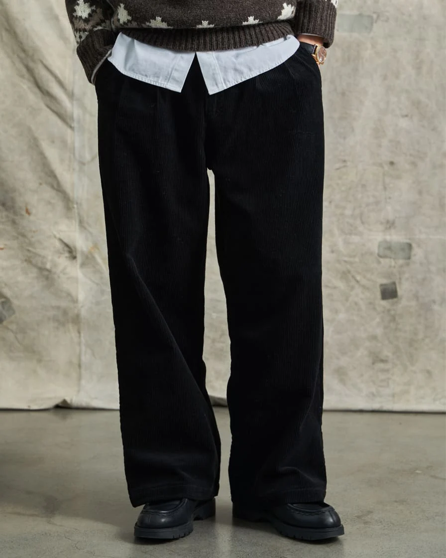 Cord Loose Straight Trousers - Image 7