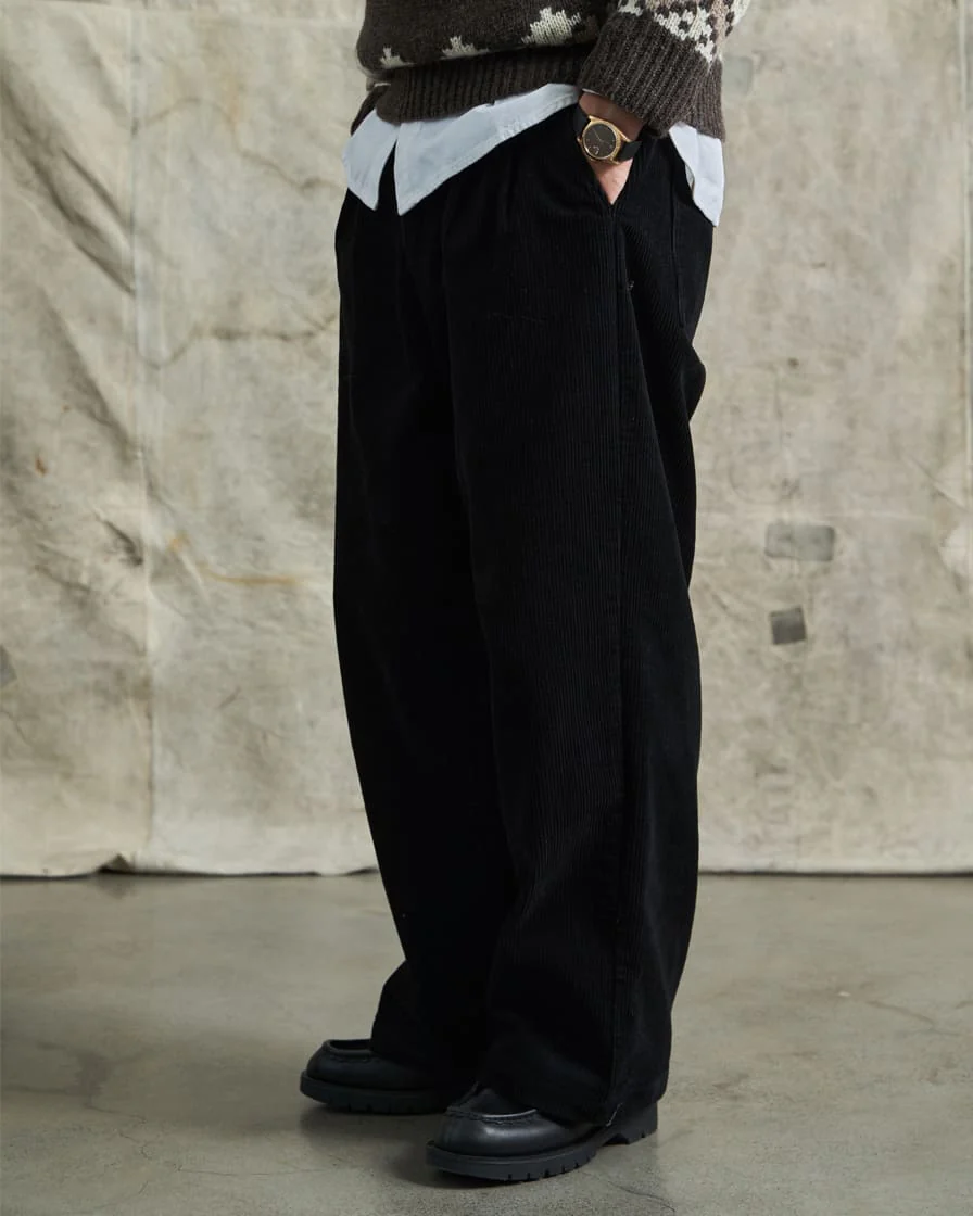 Cord Loose Straight Trousers - Image 8
