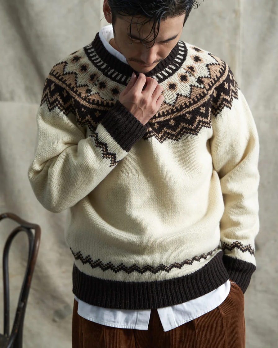 Icelandic Wool Sweaters Cream - Image 2
