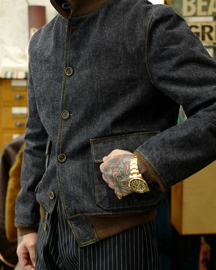 Denim A-1 Jacket - Image 5