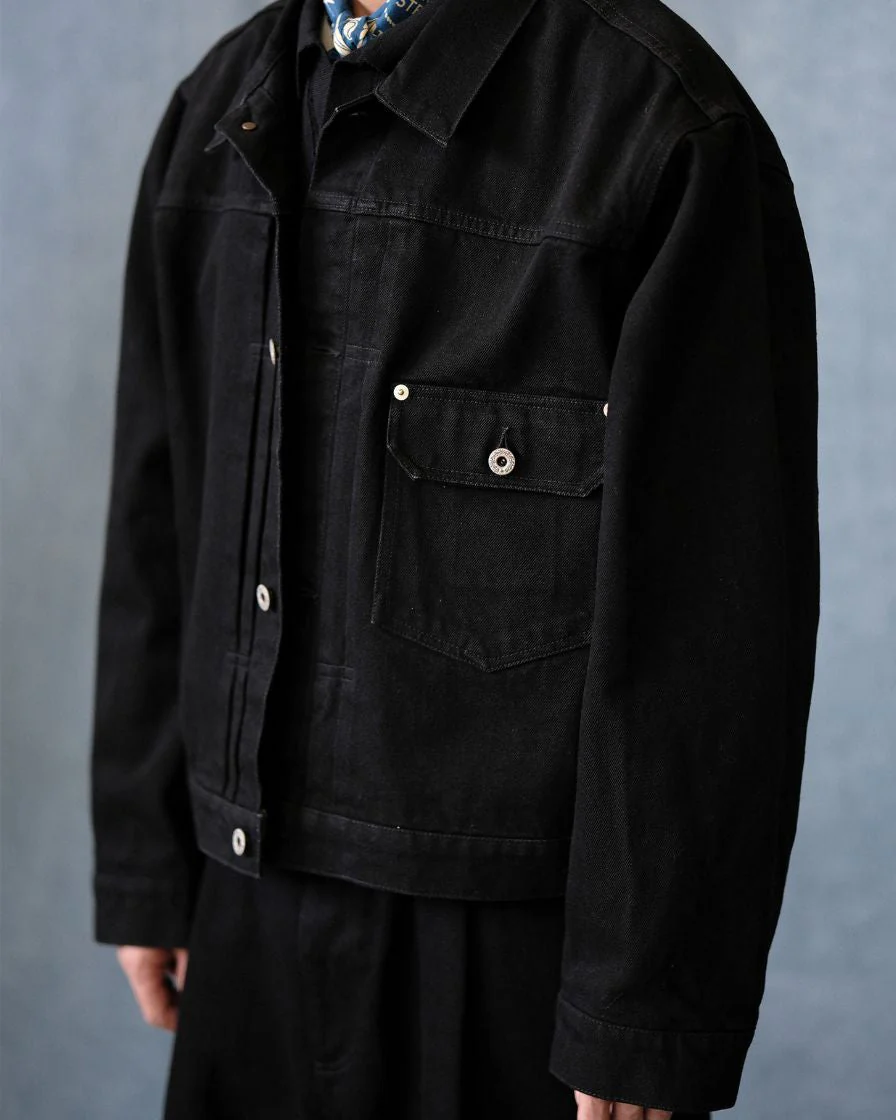 Type-I Denim Trucker Jacket – Slanted Shoulder - Image 11