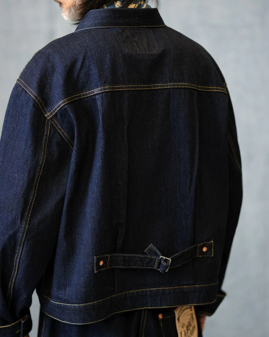 Type-I Denim Trucker Jacket – Slanted Shoulder - Image 4
