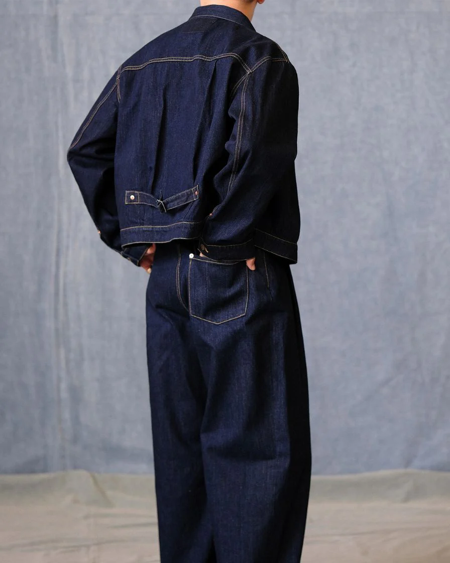 Type-I Denim Trucker Jacket – Slanted Shoulder - Image 5