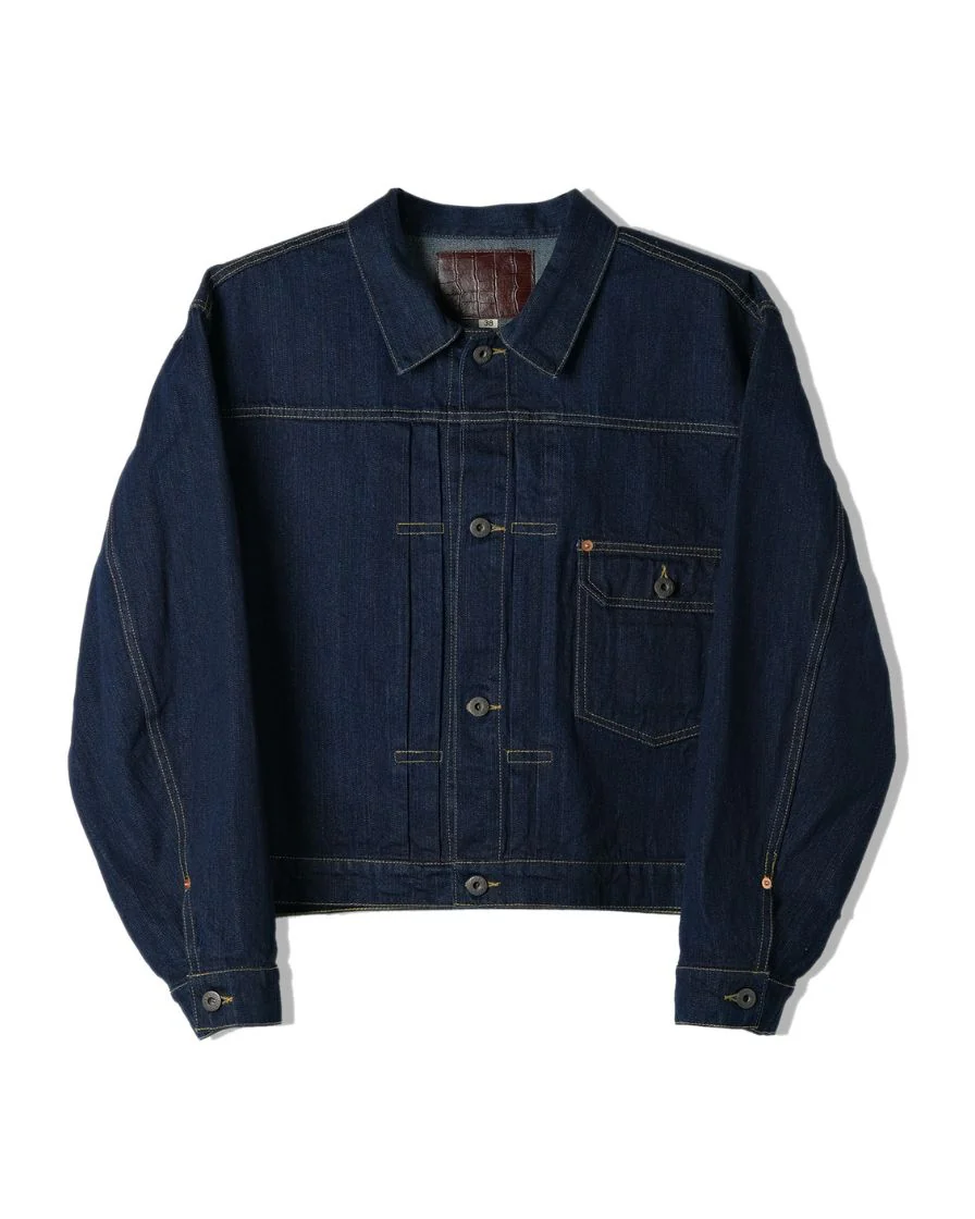 Type-I Denim Trucker Jacket – Slanted Shoulder - Image 6