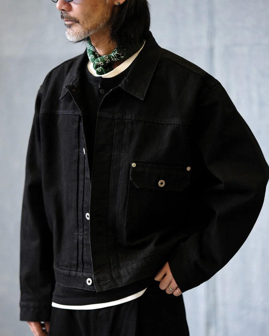 Type-I Denim Trucker Jacket – Slanted Shoulder - Image 9