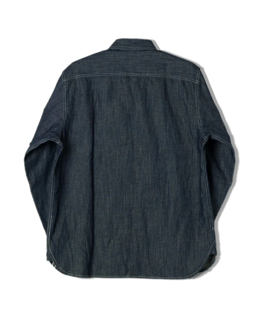 Denim Workwear Shirt Slub Cotton - Image 7