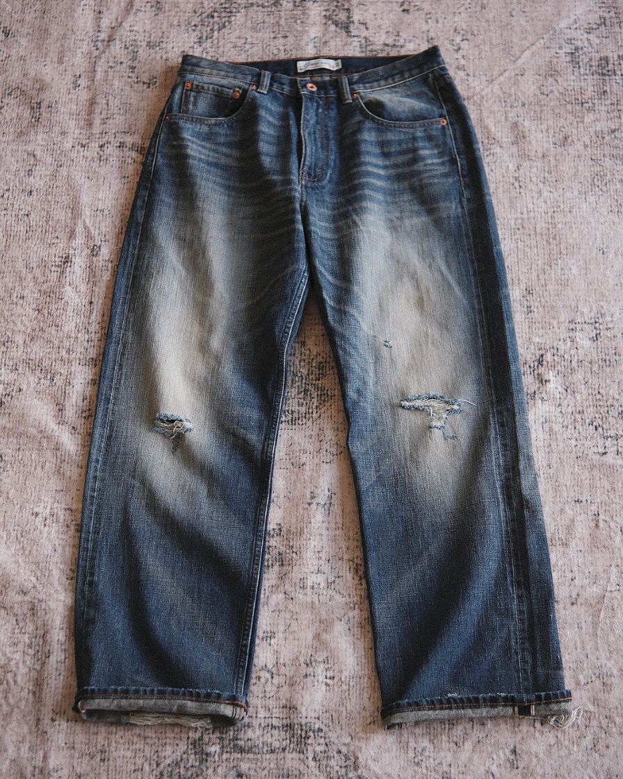 Distressed Redline Selvedge Jeans - Image 4