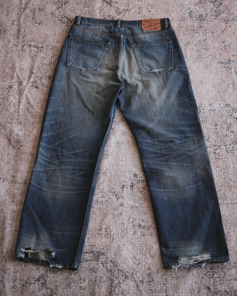 Distressed Redline Selvedge Jeans - Image 5