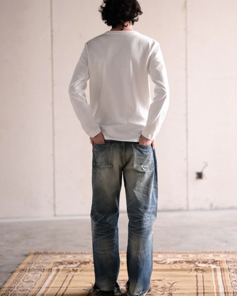 Double-needle Stitch T-Shirts Long Sleeve - Image 3