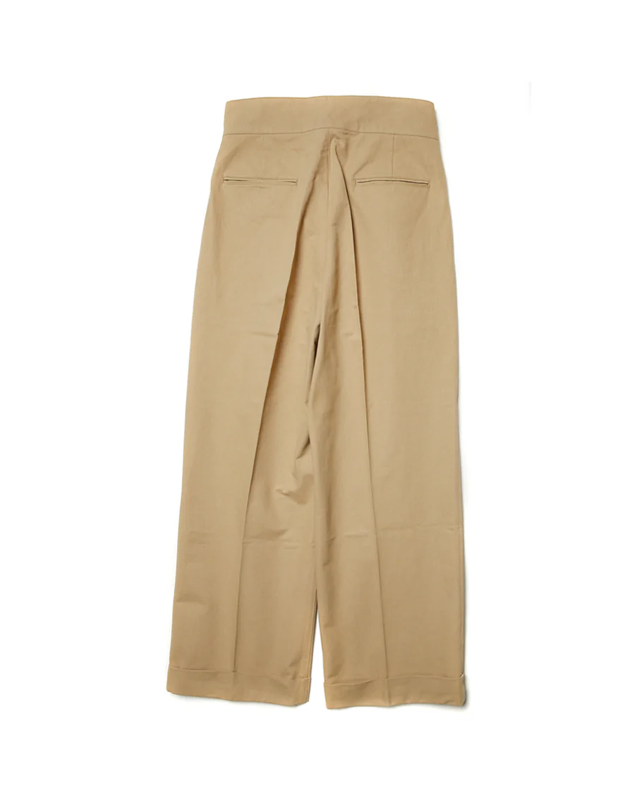 Double Pleated Single Buckle Trousers - Image 3