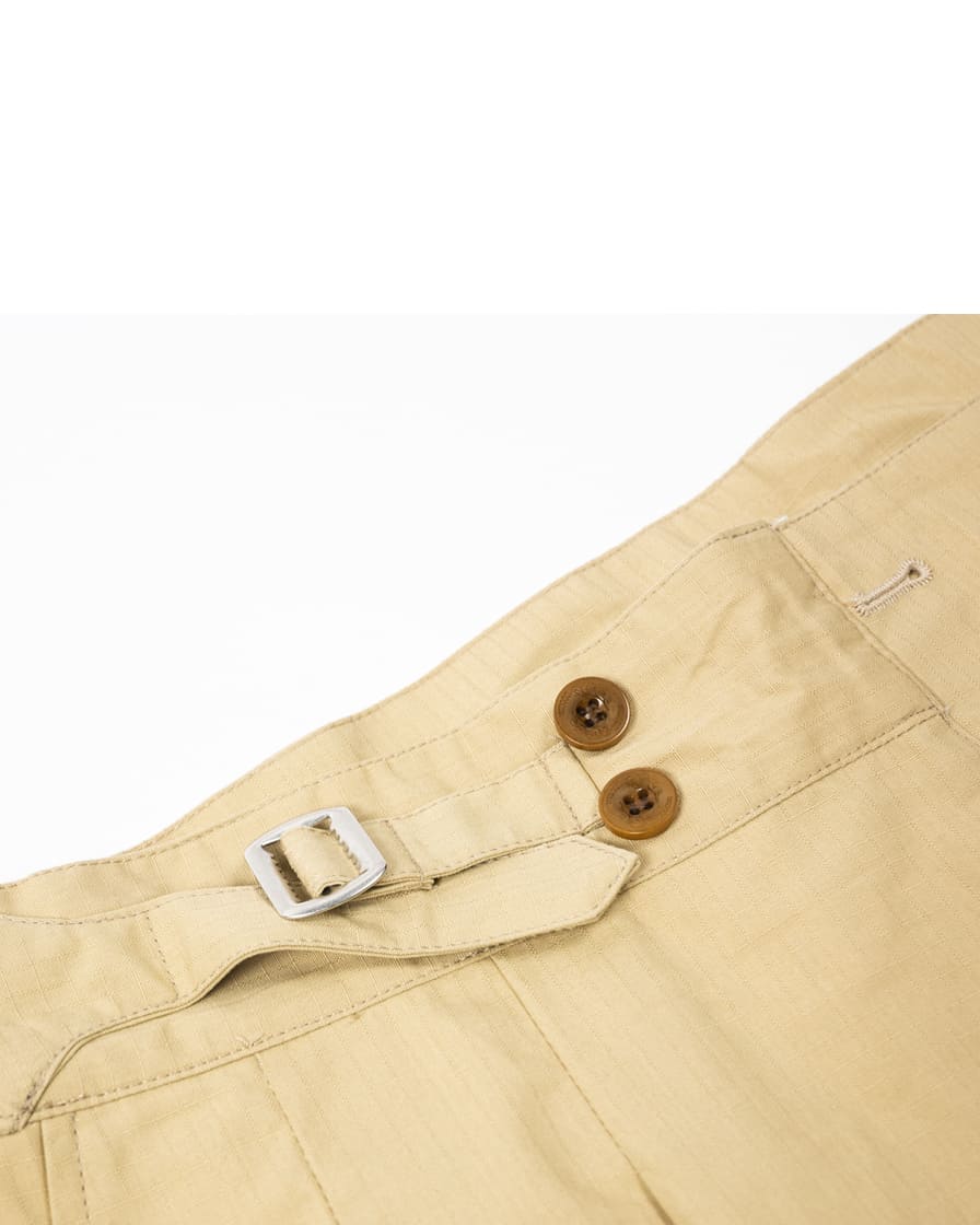 Double Pleats Relaxed Ripstop Pants - Image 8