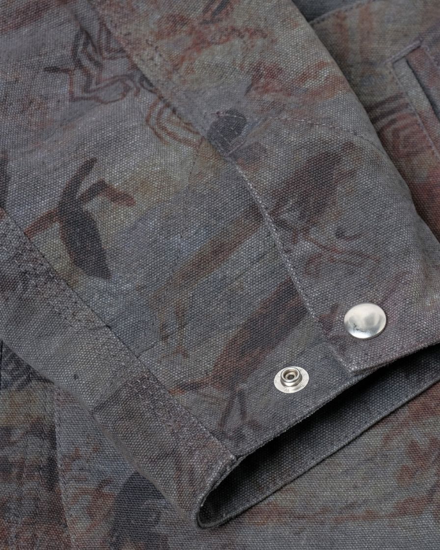 Duck Canvas Chore Jacket Totem Prints - Image 7