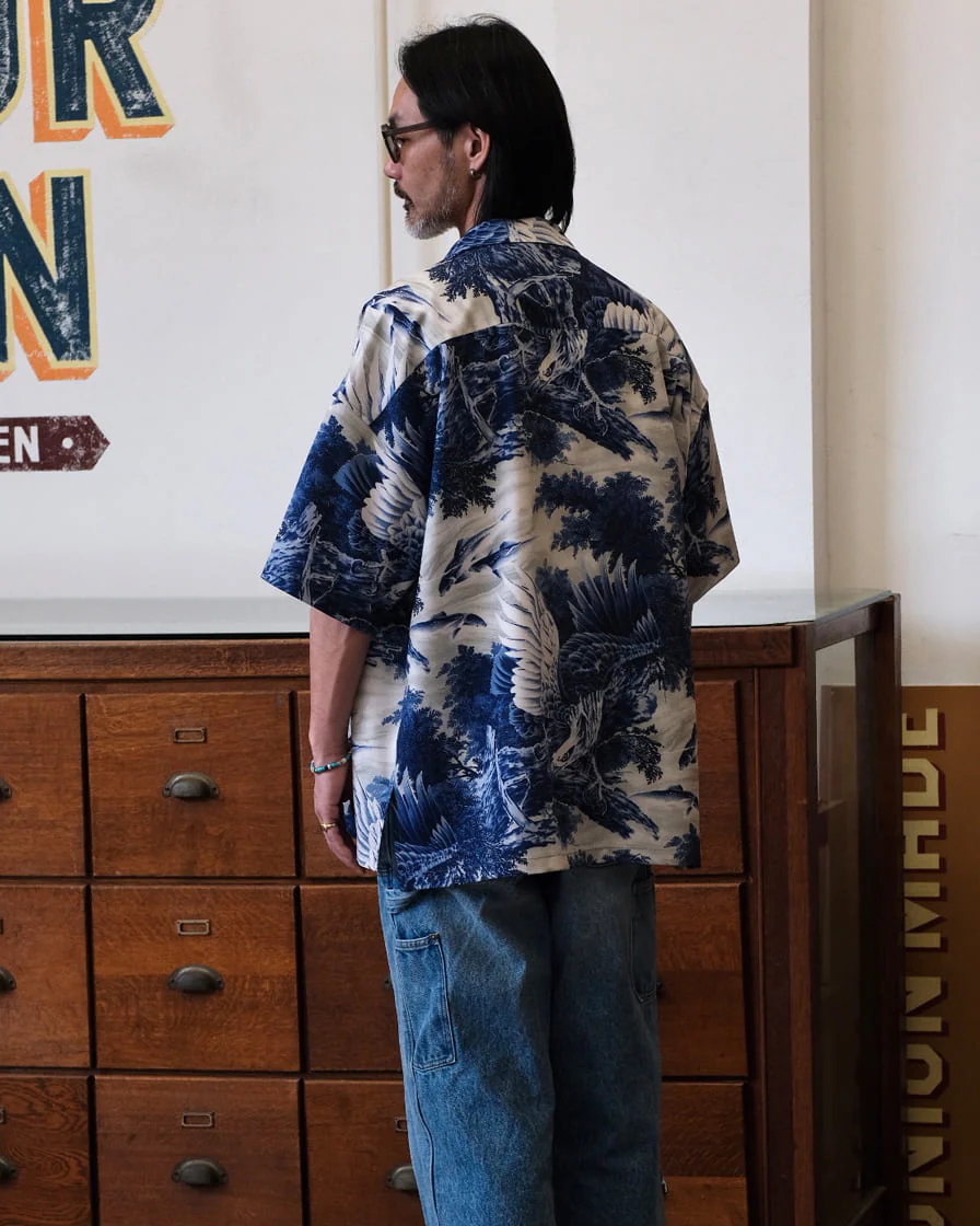 Eagle Painting Kariyushi Shirt - Image 3