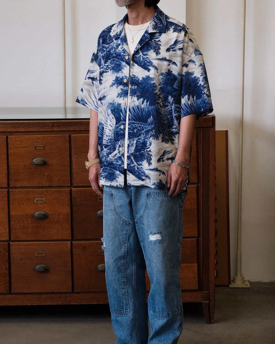 Eagle Painting Kariyushi Shirt - Image 5