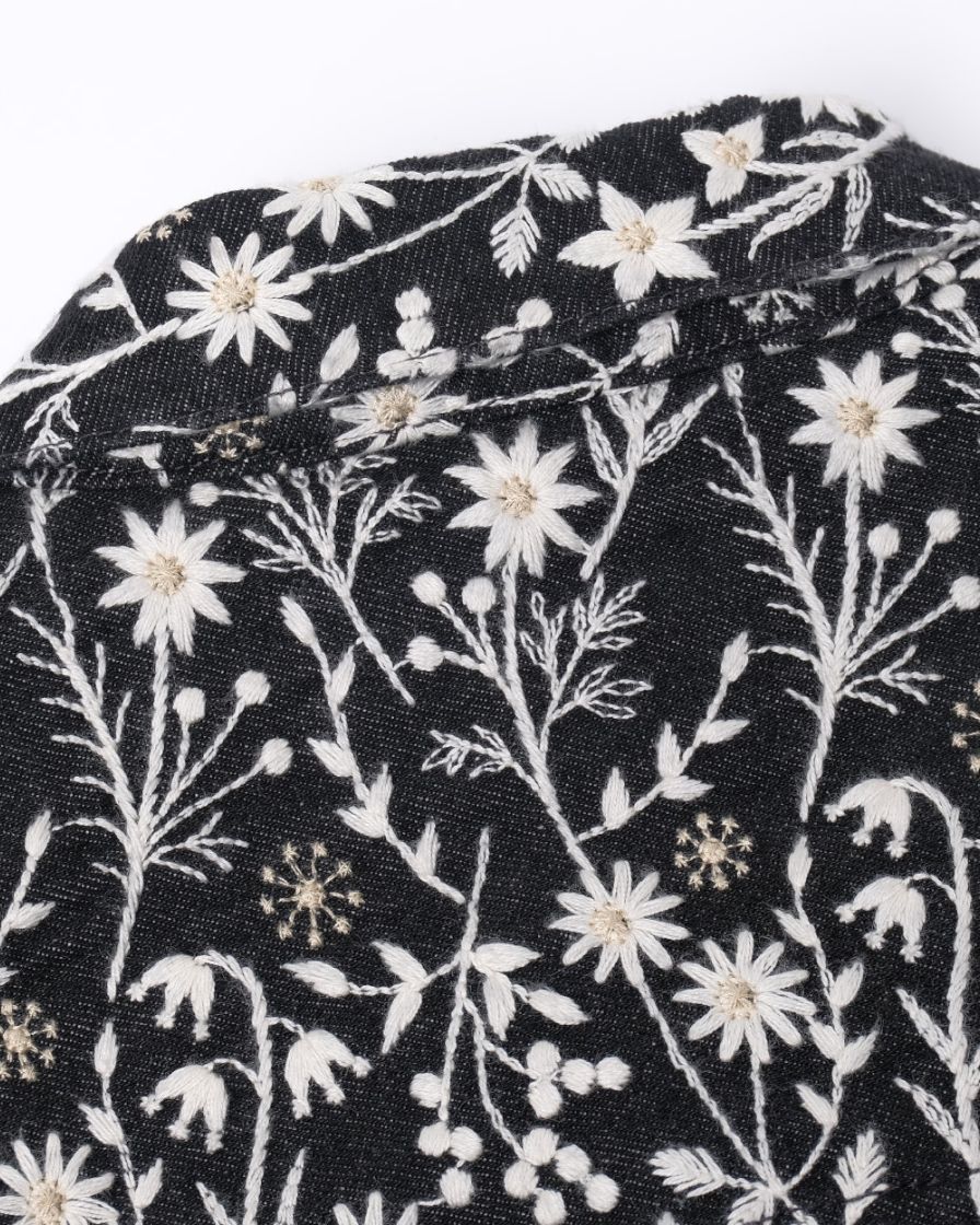 Embroidered Floral Blouson Jacket - Image 5