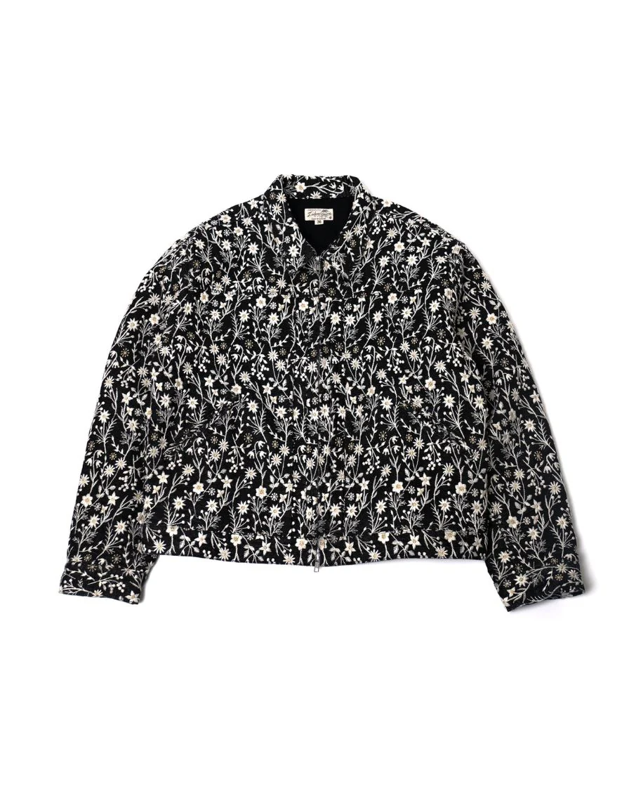 Embroidered Floral Blouson Jacket - Image 6