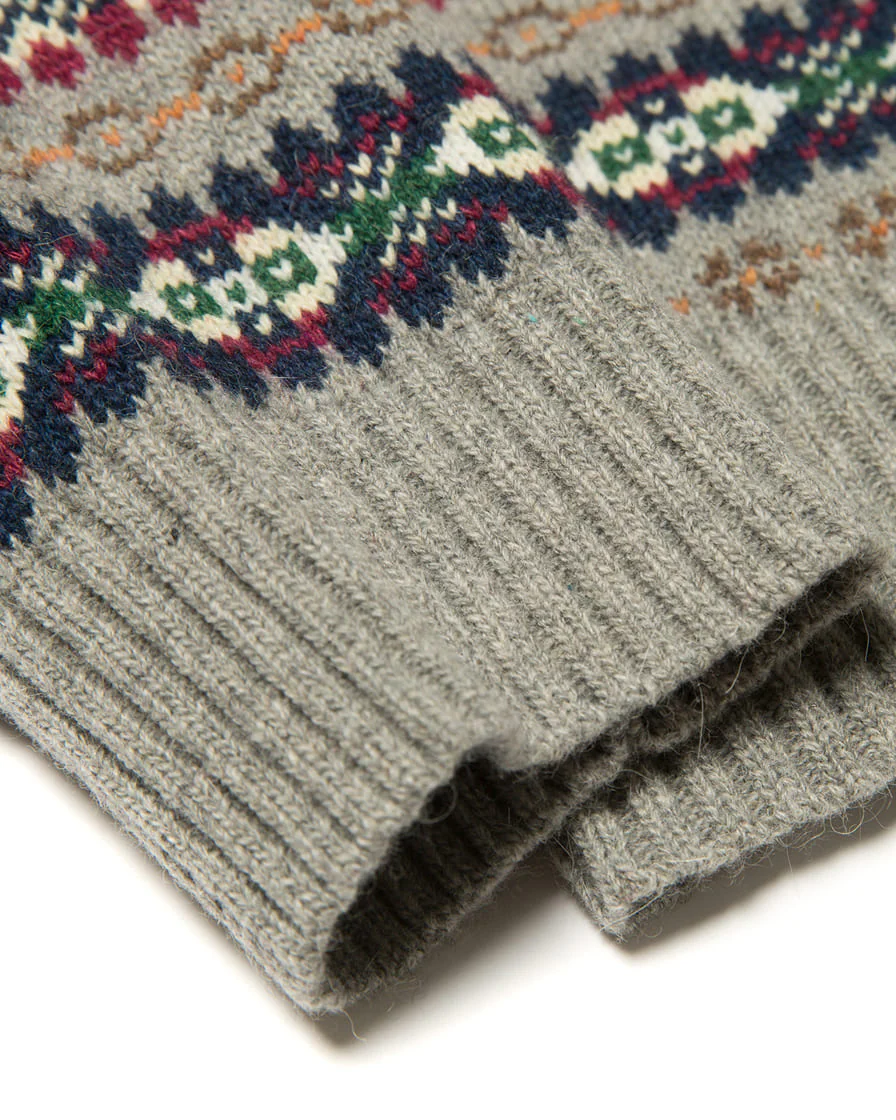 Fair Isle Jumper Grey - Image 6